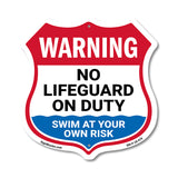 Warning No Lifeguard On Duty