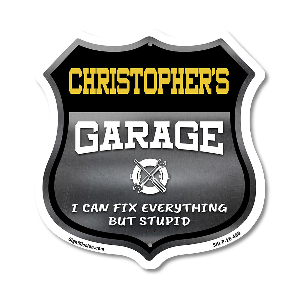 Christopher's Garage I Can Fix Everything But Stupid