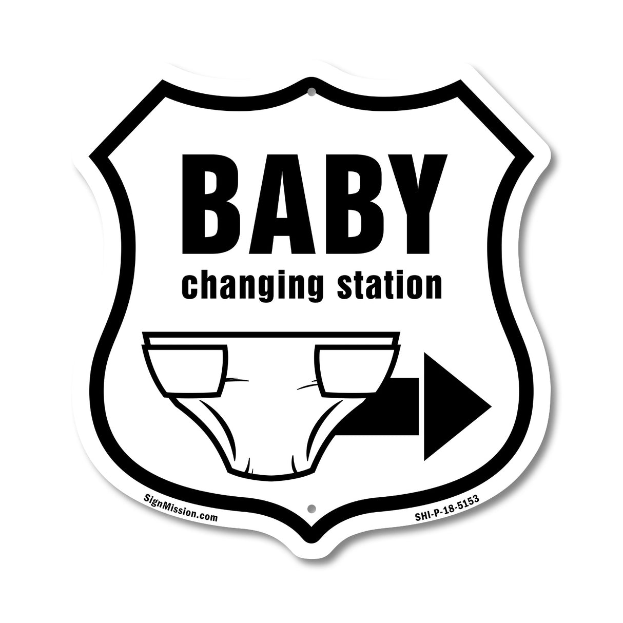Baby Changing Station Right Arrow