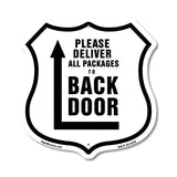 Please Deliver All Packages To Back Door Left