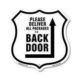 Please Deliver All Packages To Back Door Right