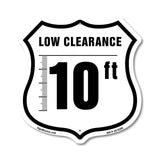 Caution Low Clearance 10 ft