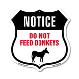Notice Do Not Feed Donkeys