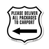 Please Deliver All Packages To Carport Right