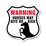 Warning Horses May Bite Or Kick