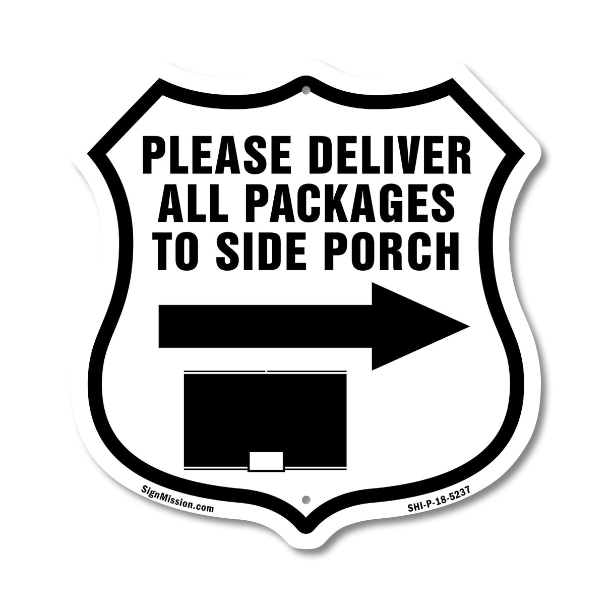 Please Deliver All Packages To Side Porch Right