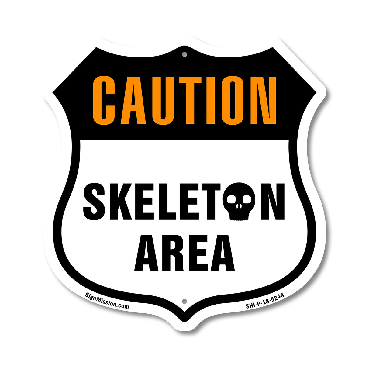 Caution Skeleton Area