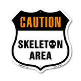 Caution Skeleton Area