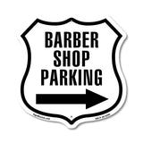 Barber Shop Parking Left Arrow