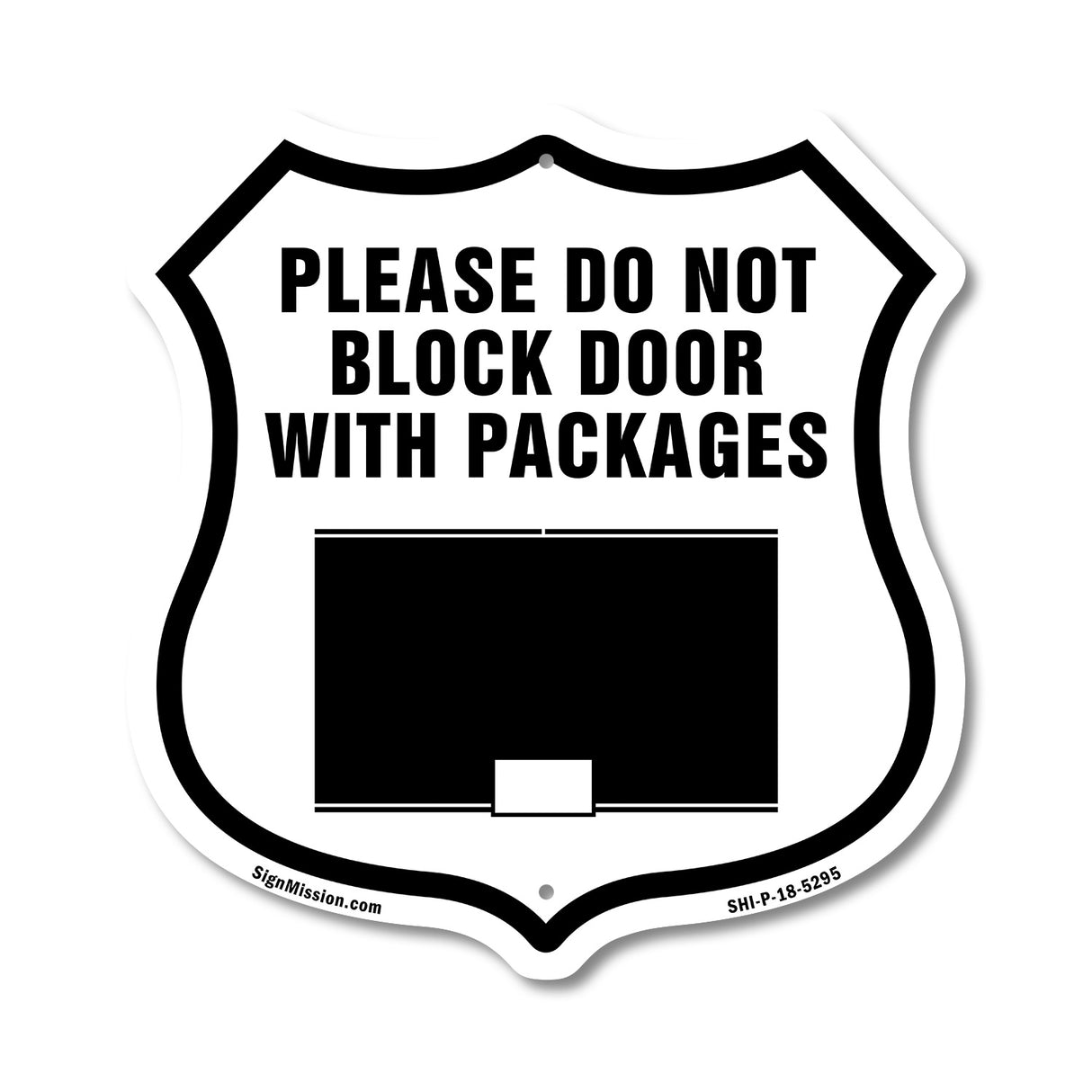 Please Do Not Block Door With Packages