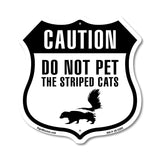 Caution Do Not Pet The Striped Cats Skunk