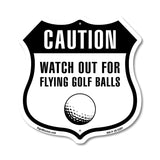 Caution Watch For Flying Golf Balls