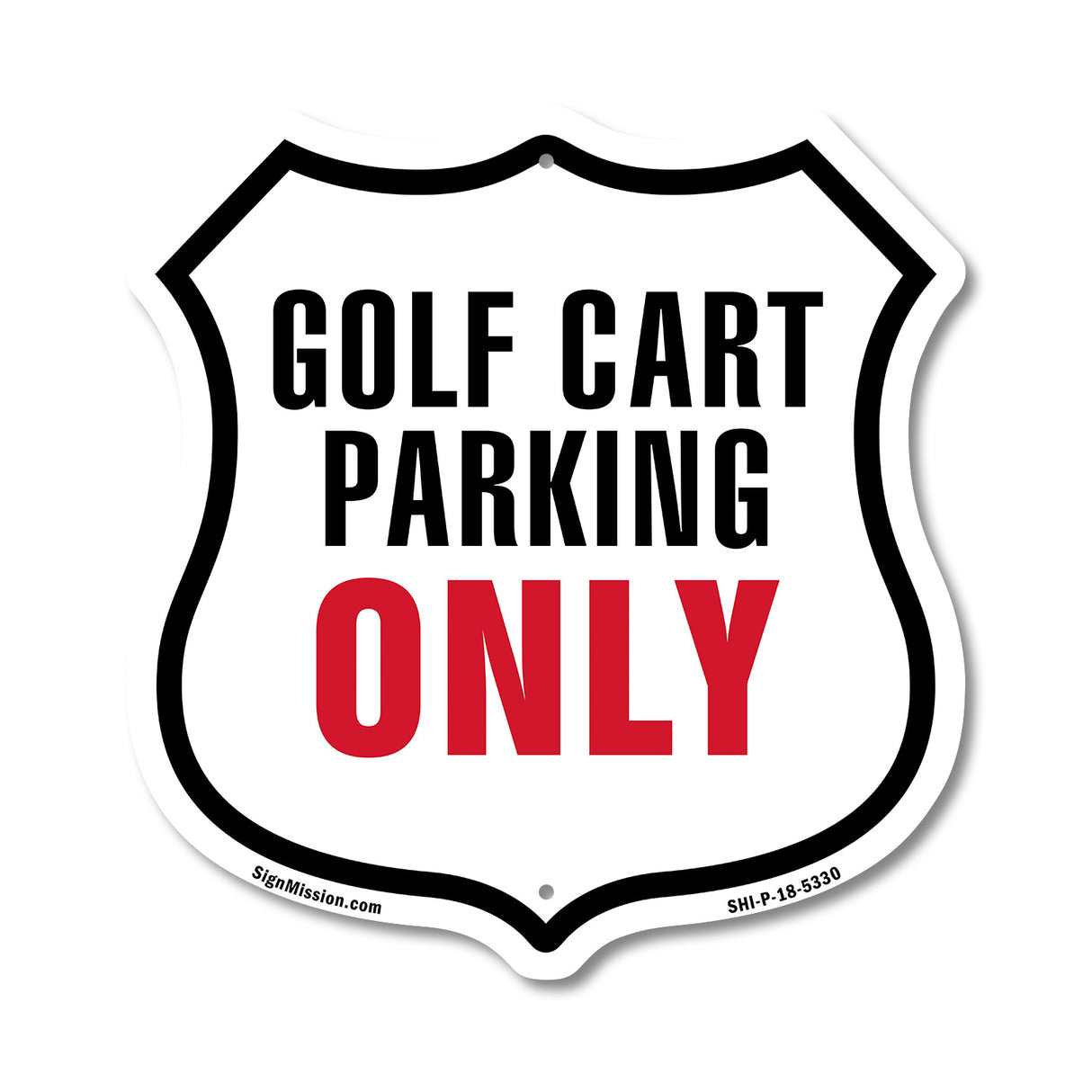 Golf Cart Parking Only