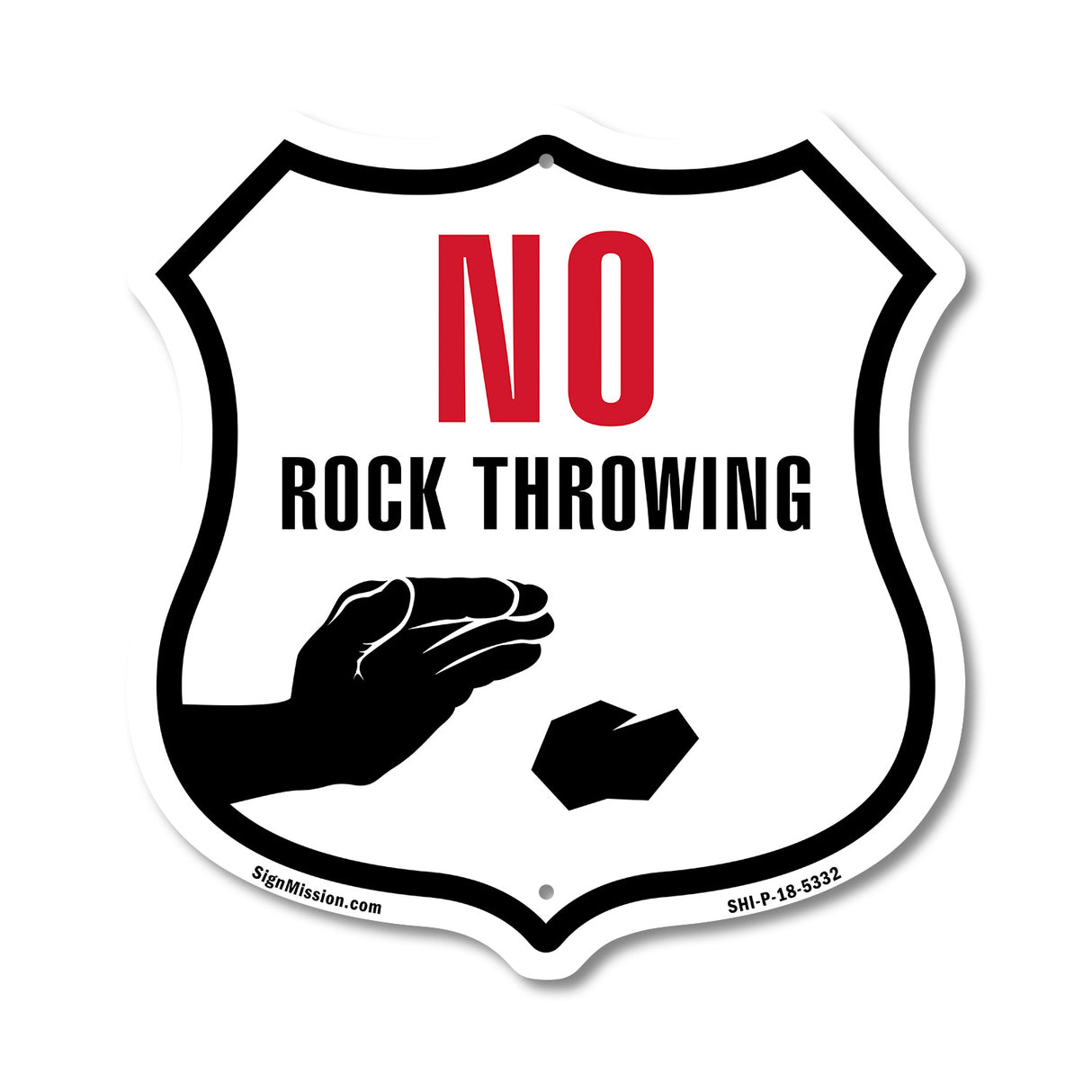 No Rock Throwing