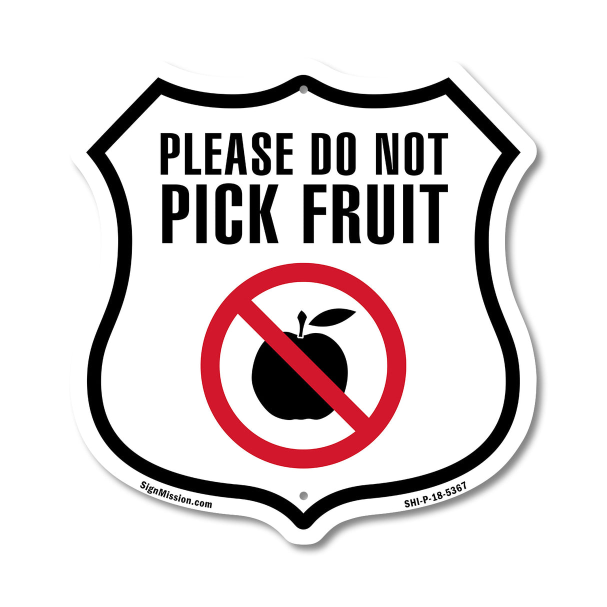 Please Do Not Pick Fruit