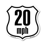 20 MPH Miles Per Hour