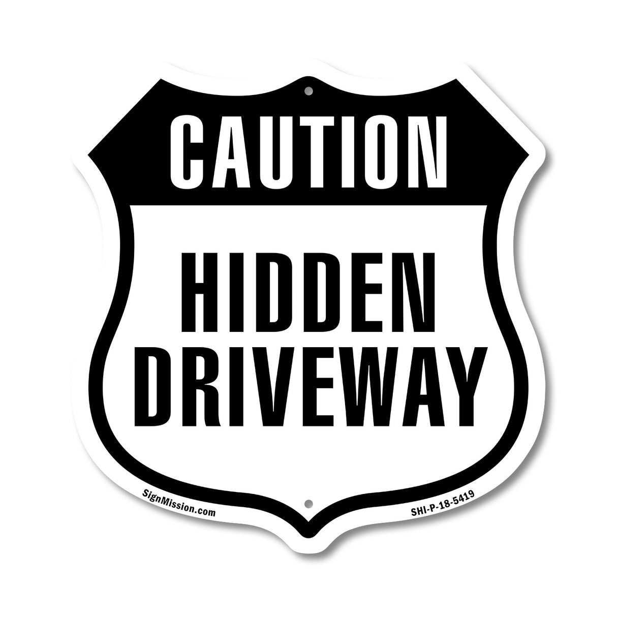 Caution Hidden Driveway