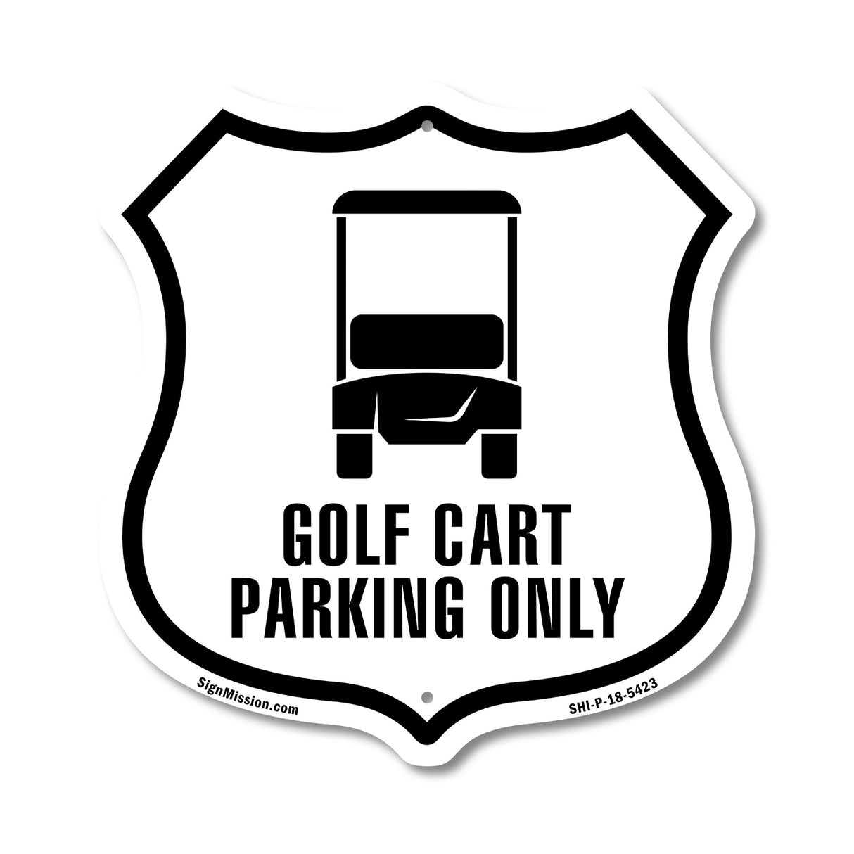 Golf Cart Parking Only
