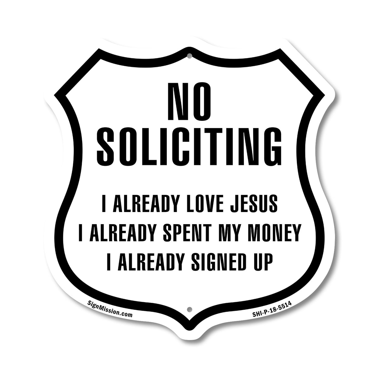No Soliciting I Already
