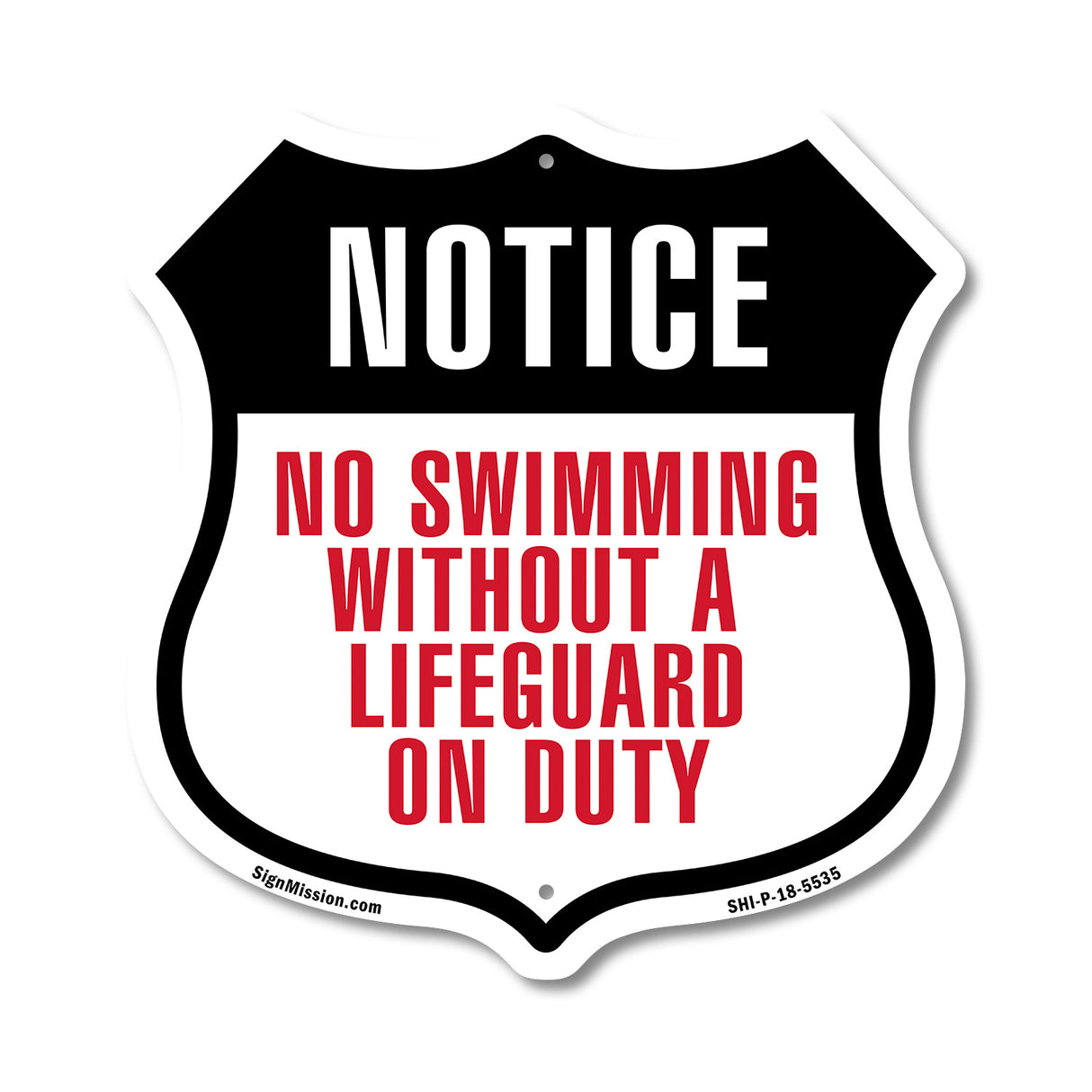 No Swimming Without A Lifeguard On Duty