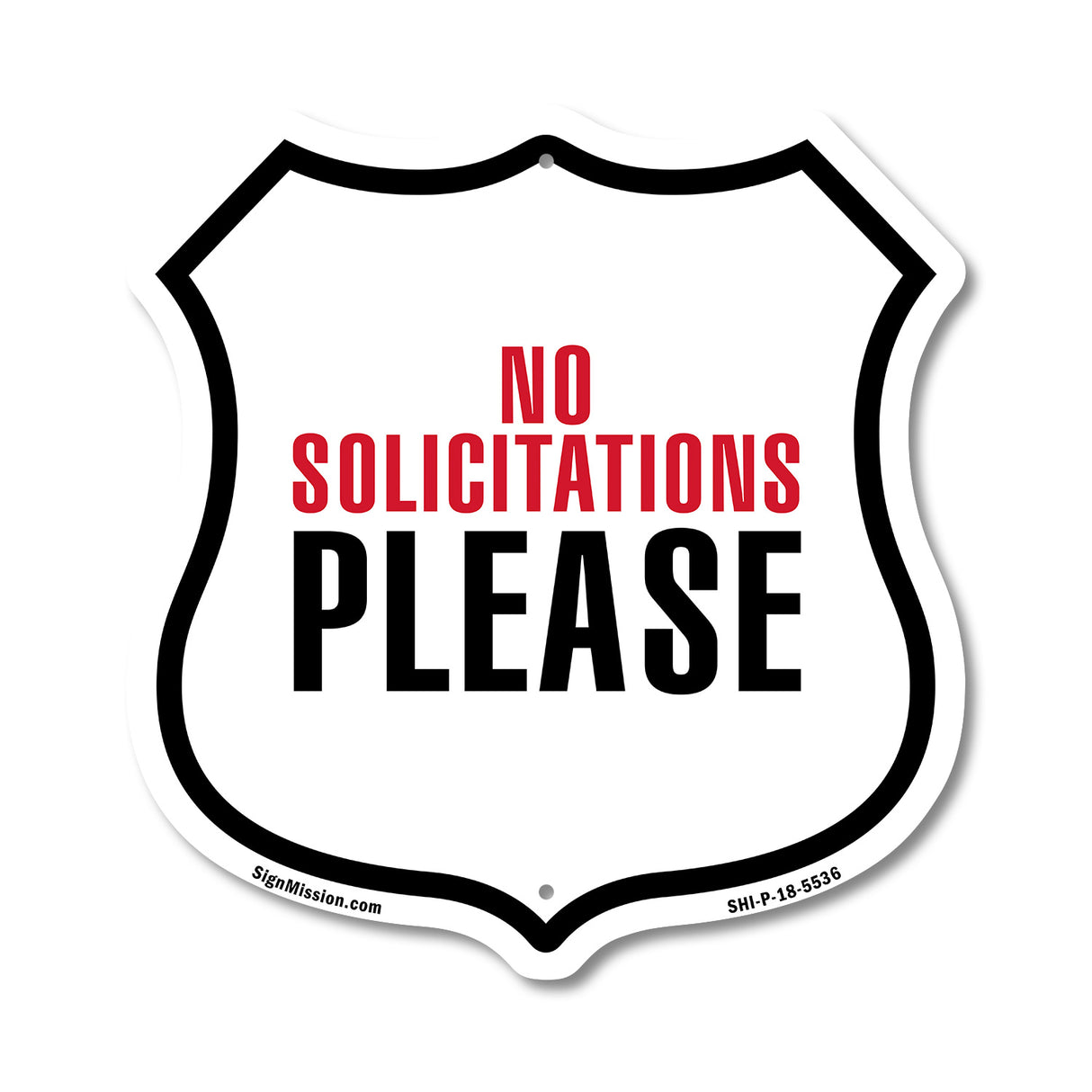 No Solicitations Please