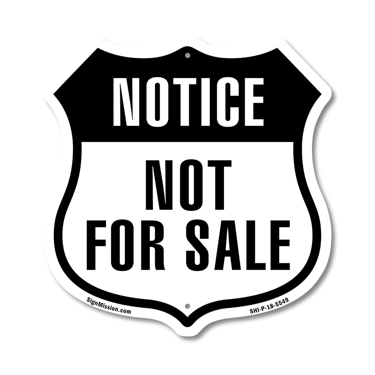 Notice Not For Sale