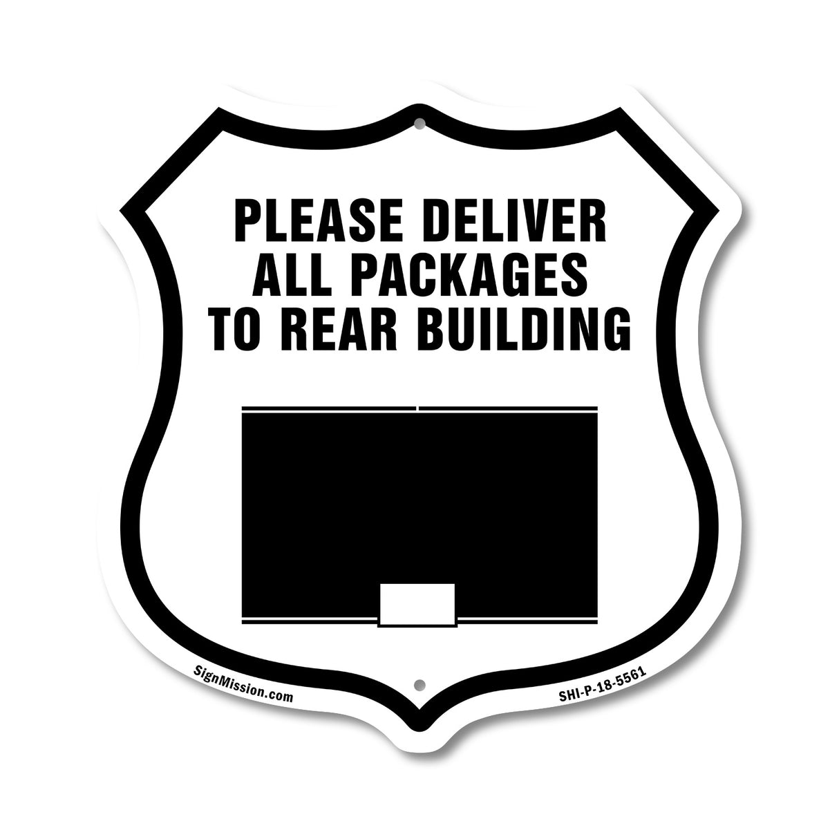 Please Deliver All Packages To Rear Building
