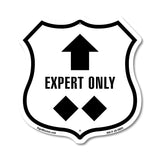 Expert Only Trail Ski Slope Up