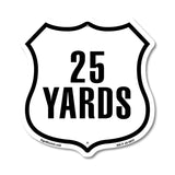 25 Yards Golf Course Running Race 5k Marathon Distance Marker