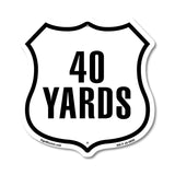 40 Yards Golf Course Running Race 5k Marathon Distance Marker