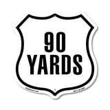 90 Yards Golf Course Running Race 5k Marathon Distance Marker