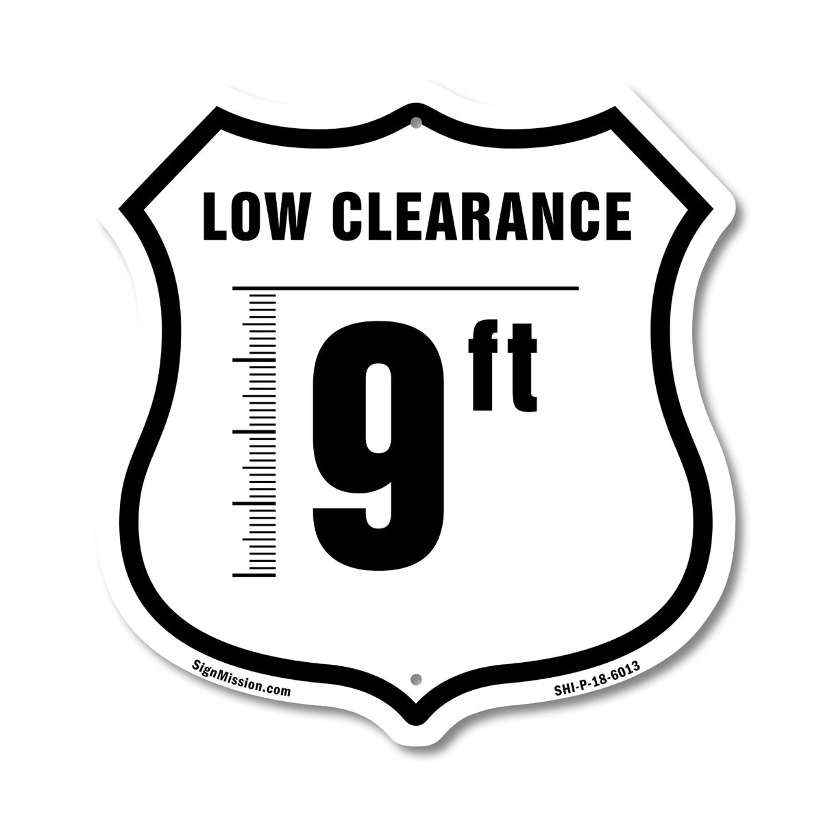 Caution Low Clearance 9 ft