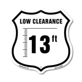 Caution Low Clearance 13 ft Feet