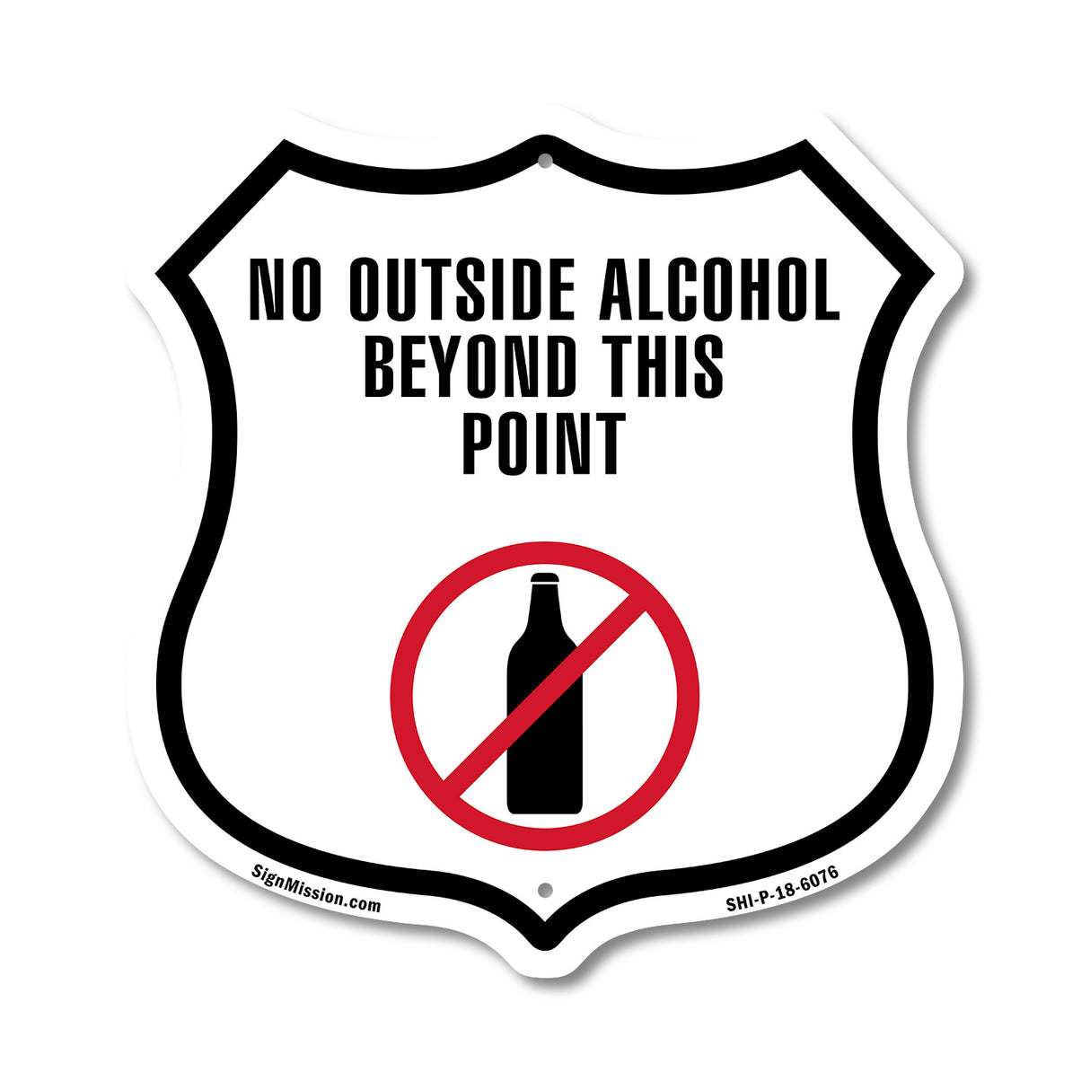 No Outside Alcohol Beyond This Point
