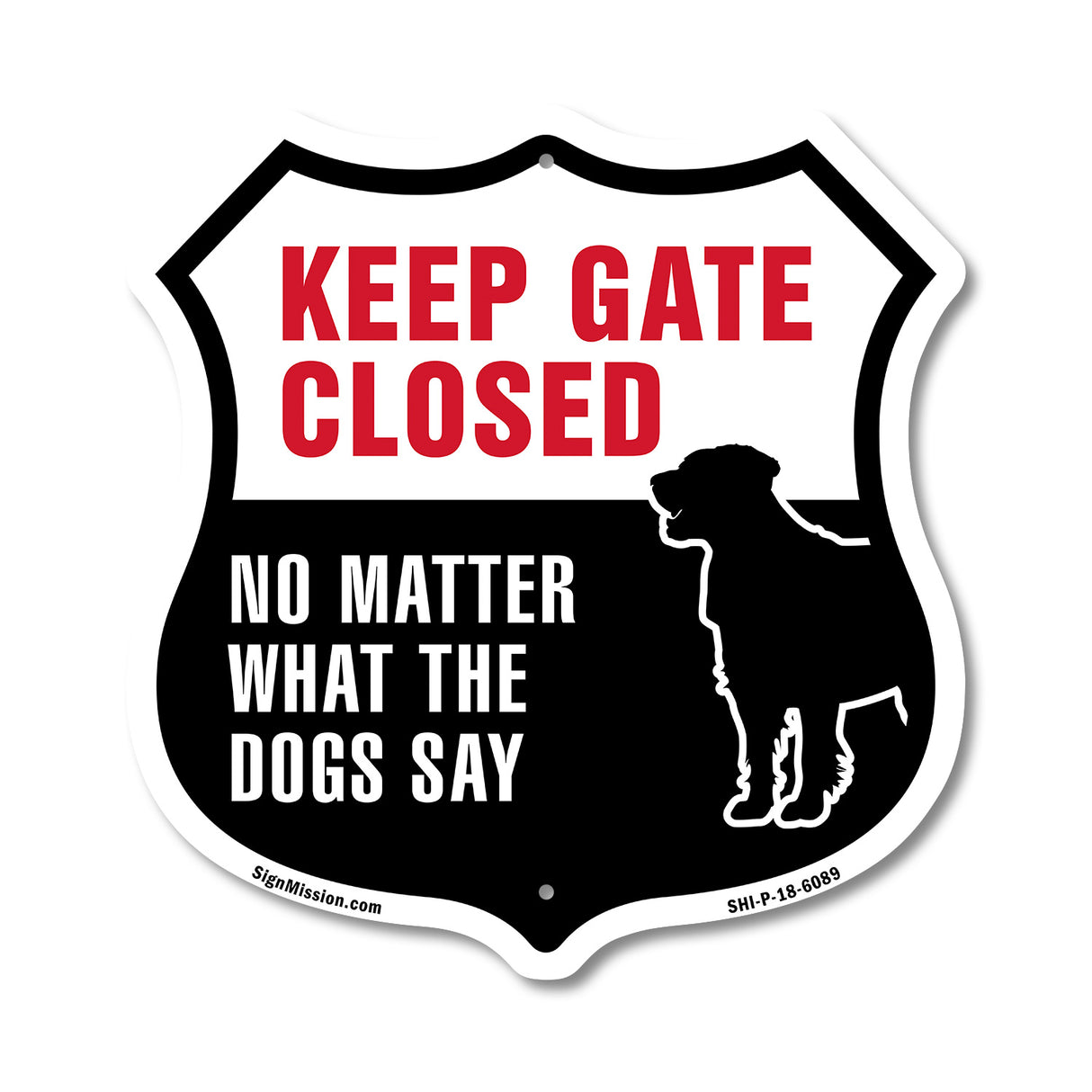 Keep Gate Closed No Matter What The Dogs Say