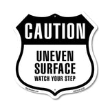 Caution Uneven Surface Watch Your Step