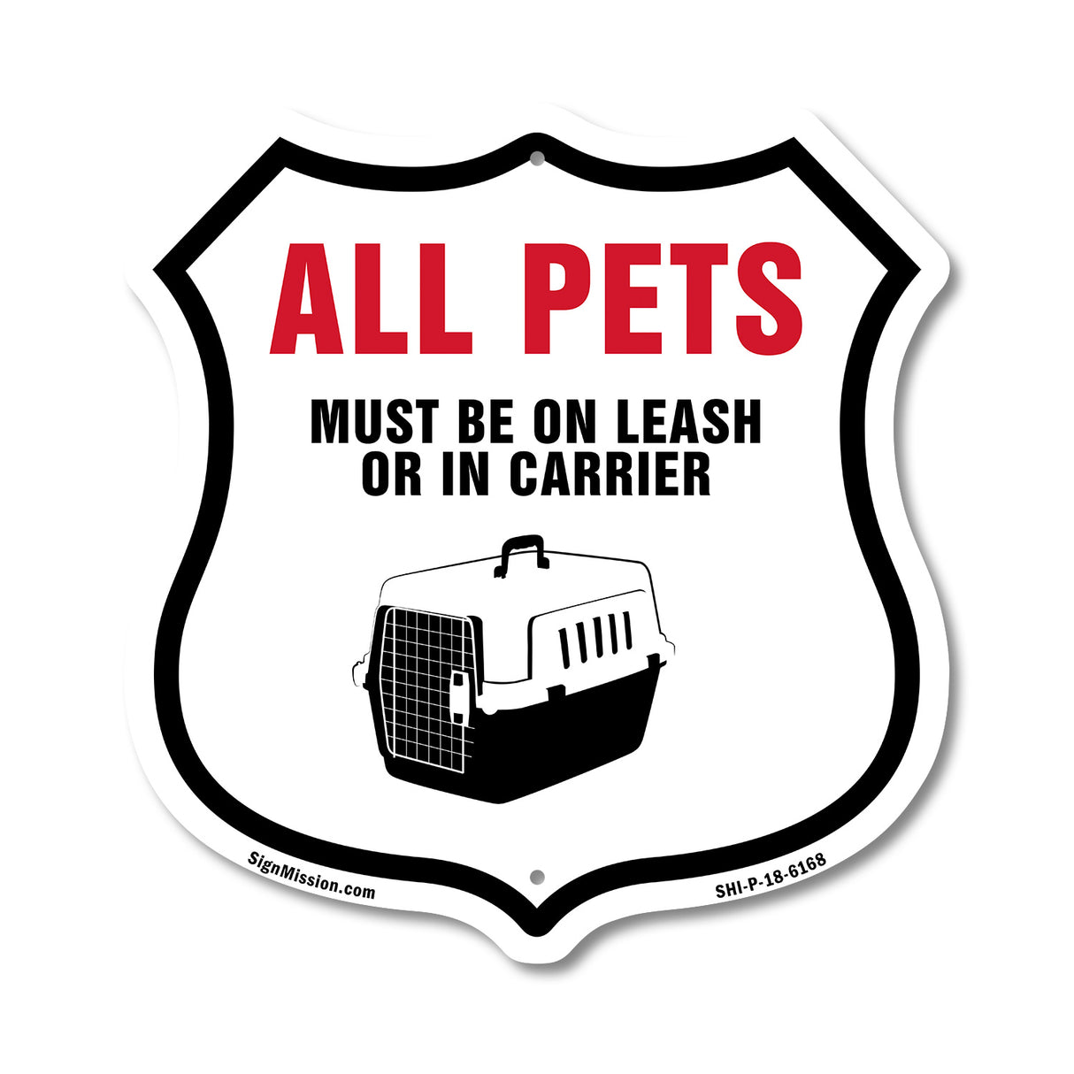 All Pets Must Be On Leash Or In Carrier