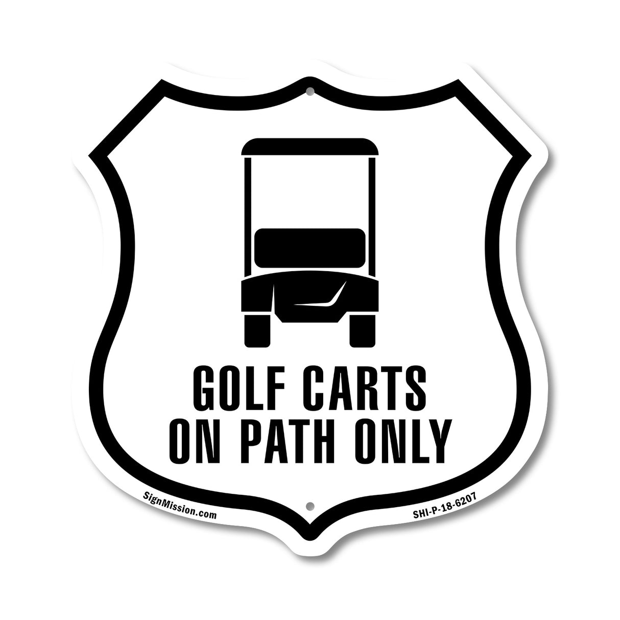 GOLF CARTS ON PATH ONLY