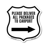 Please Deliver All Packages To Carport Right