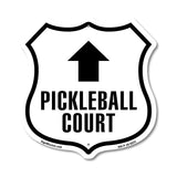 Pickleball Court Up Arrow