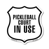 Pickleball court in Use