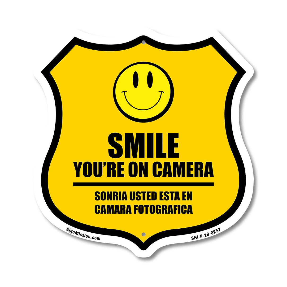 Smile You're On Camera Bilingual English / Spanish