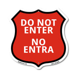 Do Not Enter Bilingual English / Spanish