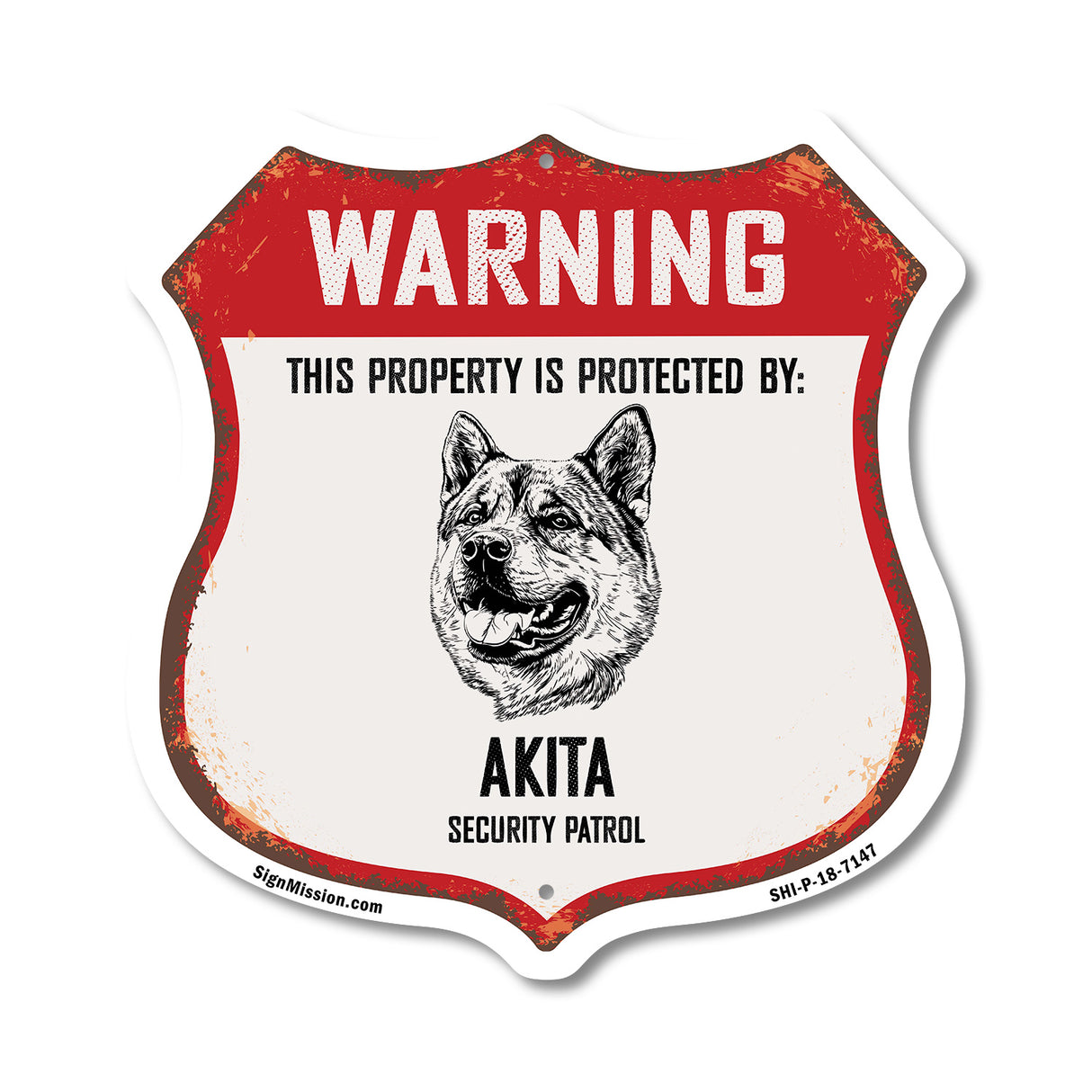 Warning This Property is Protected by Akita
