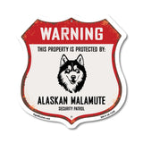 Warning This Property is Protected by Alaskan Malamute
