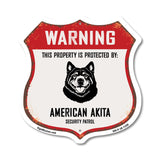 Warning This Property is Protected by American Akita