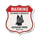Warning This Property is Protected by Australian Terrier