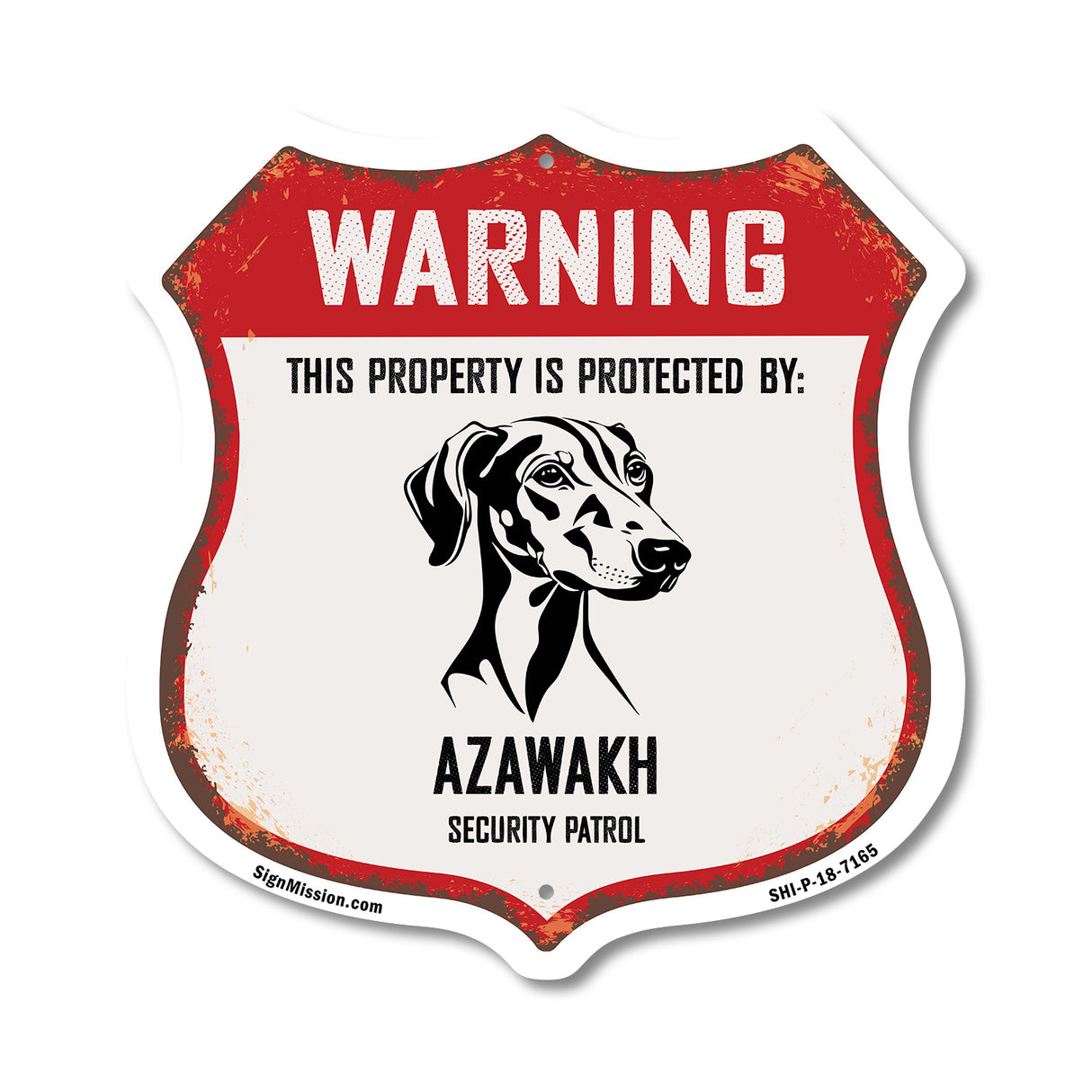 Warning This Property is Protected by Azawakh