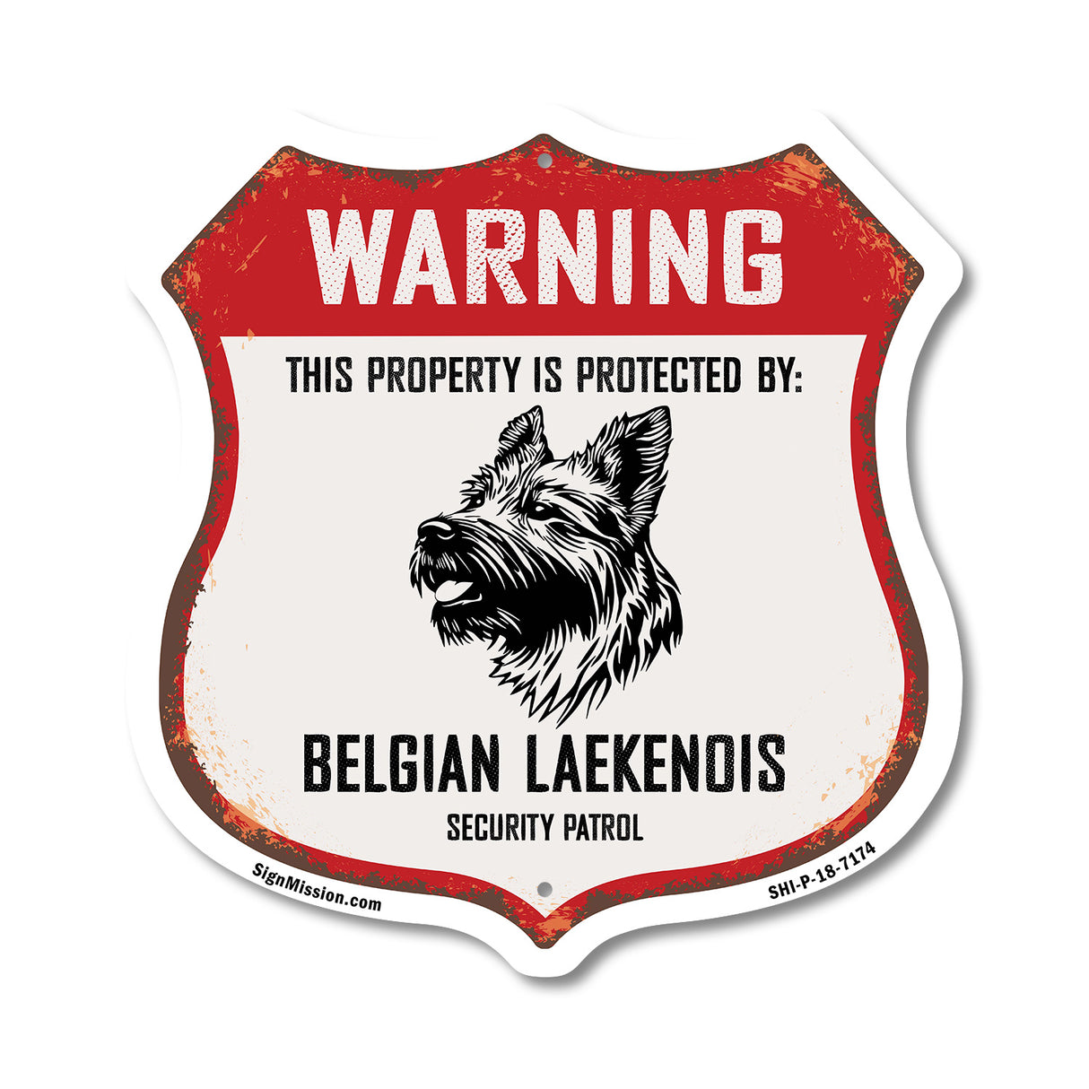 Warning This Property is Protected by Belgian Laekenois