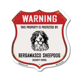 Warning This Property is Protected by Bergamasco Sheepdog